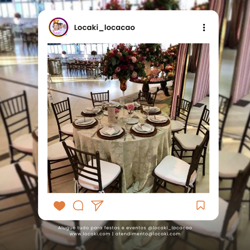 Variedade de cadeiras para aluguel em Jundiaí